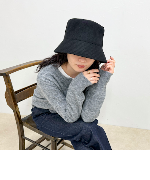 ステッチバスクハット