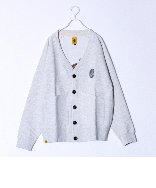 【COBMASTER/コブマスター】裏毛 刺繍×プリント カーディガン