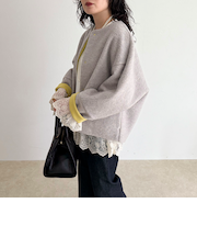 イタリアンエアリーノーカラーブルゾン