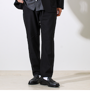 【セットアップ対応】両面起毛ストレッチイージーパンツ