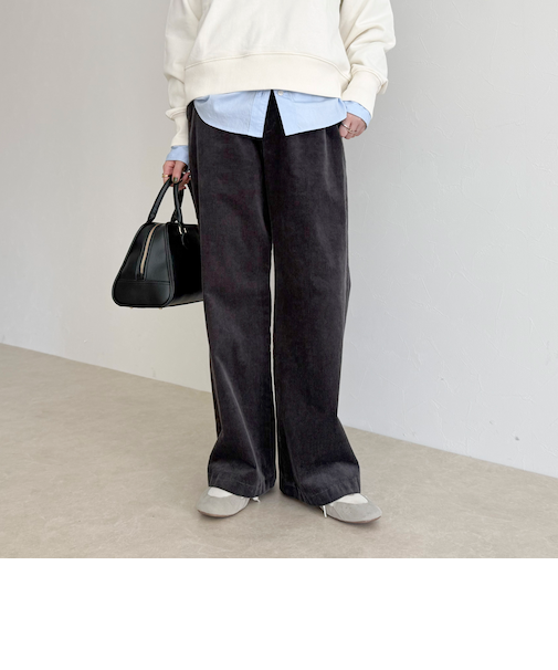 コーデュロイストレートパンツ
