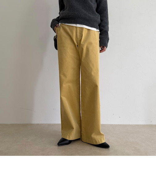 コーデュロイストレートパンツ