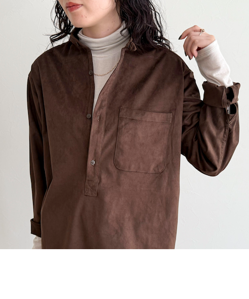 ウールブレンドシアータートルプルオーバー