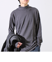 【インナー使い/レイヤードに最適】ソフトタッチスムースモックネック