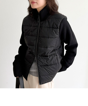 【TAION/タイオン】別注HI NECK DOWN JACKET+SLEEVE KNIT