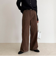 コットンツイルストレートパンツ