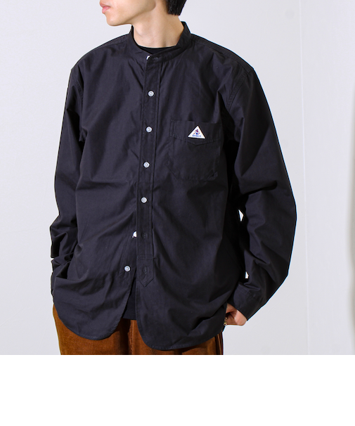 【GEVACO/ゲバコ】起毛バンドカラーシャツ