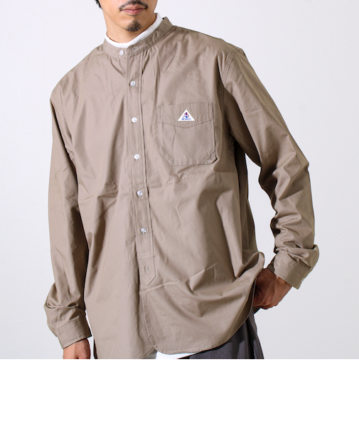 【GEVACO/ゲバコ】起毛バンドカラーシャツ