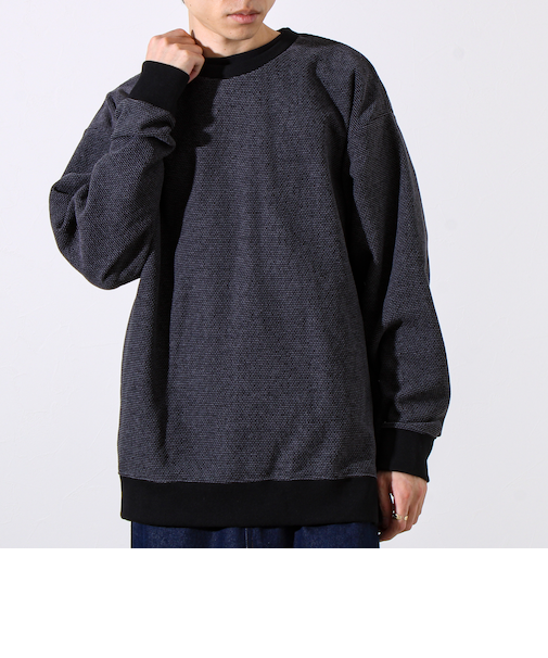 【ロンT以上スウェット未満】ハニカム裏起毛ロングスリーブ