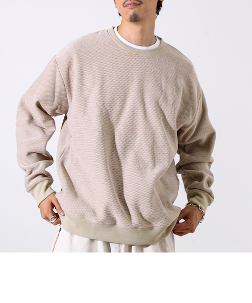 【ロンT以上スウェット未満】ハニカム裏起毛ロングスリーブ