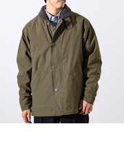 【首元まで暖かい大人のアウター】衿ボアN-1デッキジャケット