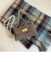 【AULENTTI/オーレンティ】スエードチェーンポシェットバッグ