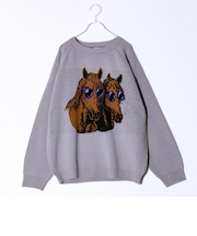 【FREDYMAC/フレディマック】アニマル柄 ジャガードニット