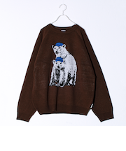 【FREDYMAC/フレディマック】アニマル柄 ジャガードニット