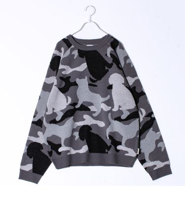 【FREDYMAC/フレディマック】アニマルカモジャガードニット