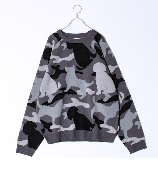 【FREDYMAC/フレディマック】アニマルカモジャガードニット