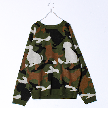 【FREDYMAC/フレディマック】アニマルカモジャガードニット