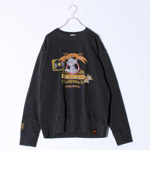 【JUNKSOUL/ジャンクソウル】TOM&JERRY RECORD スウェット