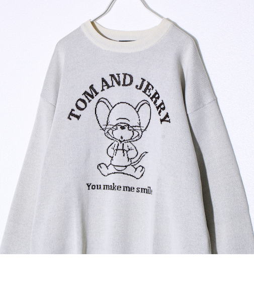 【MICKEY&JERRY】UNISEX ジャガードニット