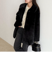 【HAVELESS/ハブレス】CAROLミドル丈ファーコート