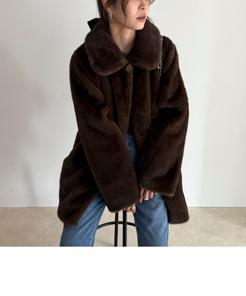 HAVELESS/ハブレス】CAROLミドル丈ファーコート｜フレディ＆グロスター