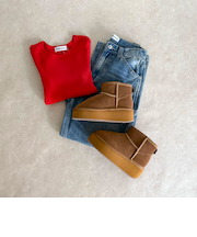 【EMU Australia】マイクロウール厚底ムートンブーツ