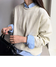 ラメモールプルオーバー