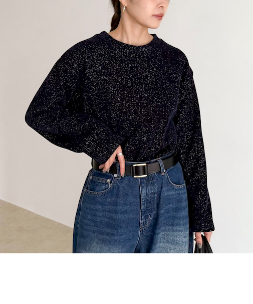 ラメモールプルオーバー