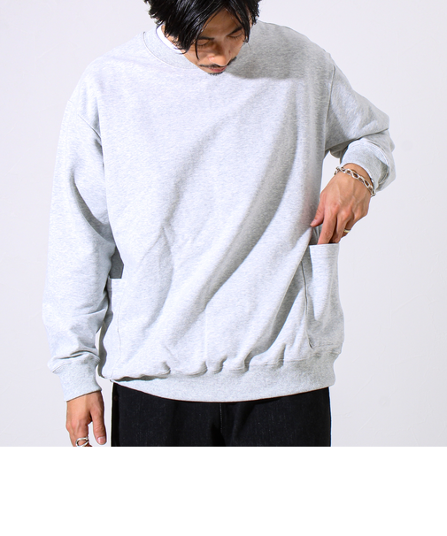 【ディテールで差がつく】バックステッチサイドポケットスウェット