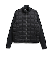 【TAION/タイオン】ベーシック ハイネックWジップ ニットスリーブダウンジャケット