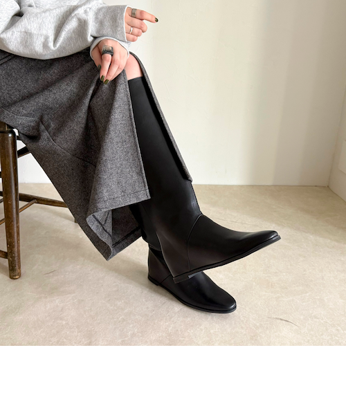 ATELIER BRUGGE / アトリエブルージュ】インヒールロングブーツ