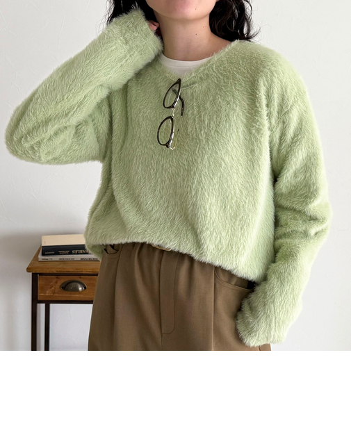 シャギールーズロンTシャツ