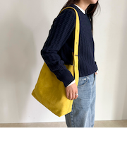 フェイクスエードアジャストワンハンドルバッグ