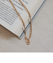 ステンレスボールチェーンフックネックレス