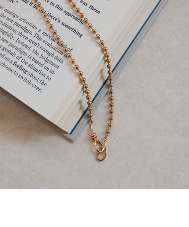 ステンレスボールチェーンフックネックレス