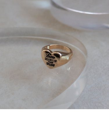 メッセージハートリング