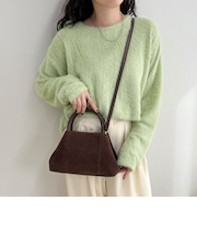 フェイクスエードミニトートバッグ