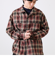 【主役の1枚】TRオンブレチェック ブランケットステッチシャツ