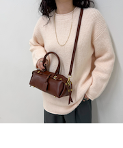 ダブルベルトスリムボストンバッグ