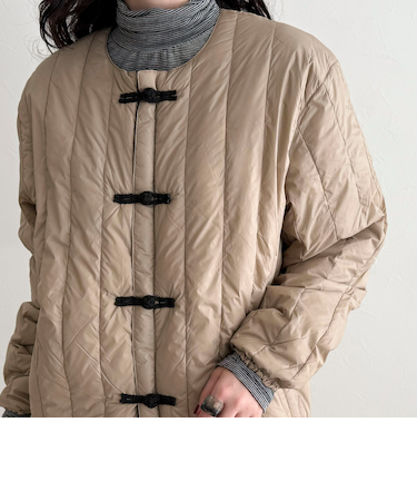 【TAION/タイオン】REVERSIBLE CHINA BUTTON INNER DOWN