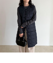 【TAION/タイオン】V NECK LONG DOWN VEST
