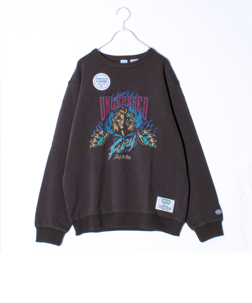 【DISCUS×Disney Villains】UNISEX ヴィンテージ風 裏毛スウェット