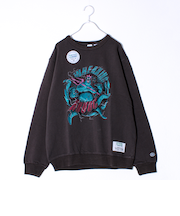 【DISCUS×Disney Villains】UNISEX ヴィンテージ風 裏毛スウェット
