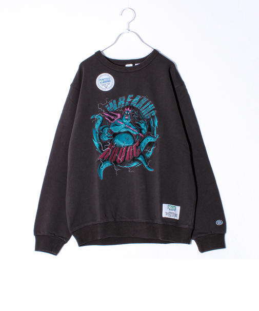 【DISCUS×Disney Villains】UNISEX ヴィンテージ風 裏毛スウェット