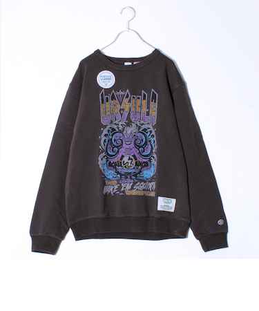 【DISCUS×Disney Villains】UNISEX ヴィンテージ風 裏毛スウェット