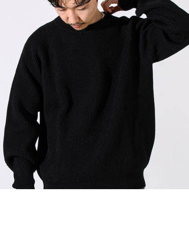 【Vincent et Mireille】Rib CLASSIC CREWNECK