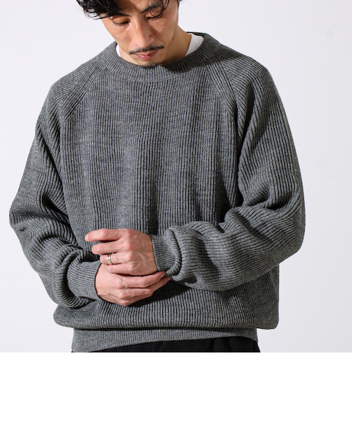 【Vincent et Mireille】Rib CLASSIC CREWNECK