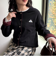 【GEVACO/ゲバコ】裏フリースカーディガン