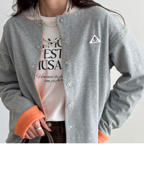 【GEVACO/ゲバコ】裏フリースカーディガン