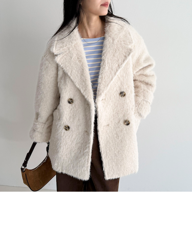 【GEVACO/ゲバコ】別注シャギーPコート